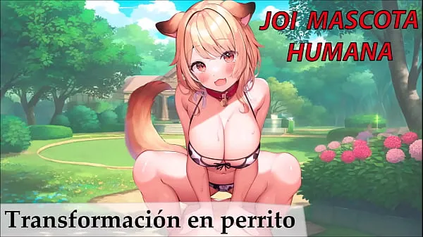 Hotte JOI in Spanish for sex slaves. Transformation into a puppy varme filmer