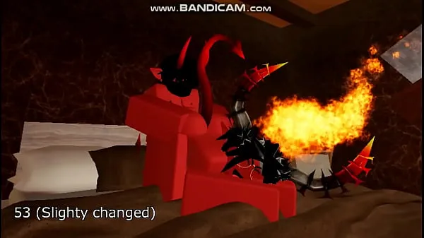 Reupload] Showing of more animations with a rich demon girl (Roblox Filem hangat panas