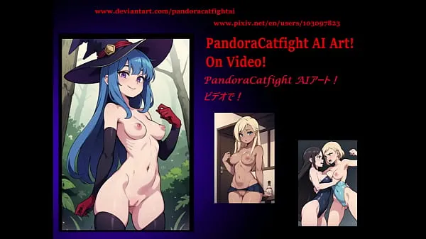 Hot PandoraCatfight AI! Art by AI! Nude fight! Sexy Girls in action! Fight! Battle! Milky! Lots of awesome catfight art made with AI warm Movies
