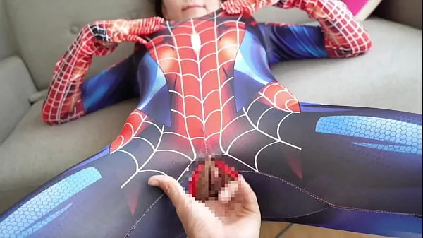 Hot Pov】Spider-Man got handjob! Embarrassing situation made her even hornier warm Movies