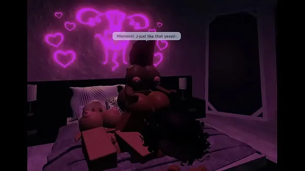 Hot threesome with horny girls after the club (roblox warm Movies