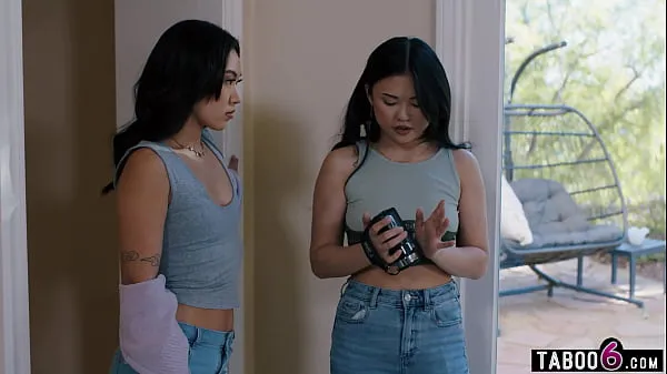Hot Asian Lulu Chu found footage of her friend Kimmy Kimm dominated and confronted her warm Movies