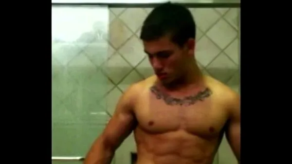 Hot Youtuber Michael Hoffman jerking off in his shower flexing his sexy muscles warm Movies