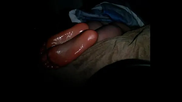 Heta squeezing on my ex gfs s. big thick oily white soles varma filmer
