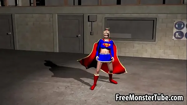 Populárne Foxy 3D cartoon Supergirl riding a rock hard cock horúce filmy